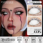 Eyeshare Softlens Lensa Kontak Mata Putih Cosplay Halloween Softlen Putih
