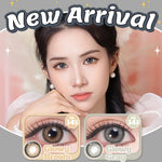 Magister Softlens Minus(0.00~-6.00) Glowy Series 14.5mm abu-abu coklat Gaya eksklusif soflen