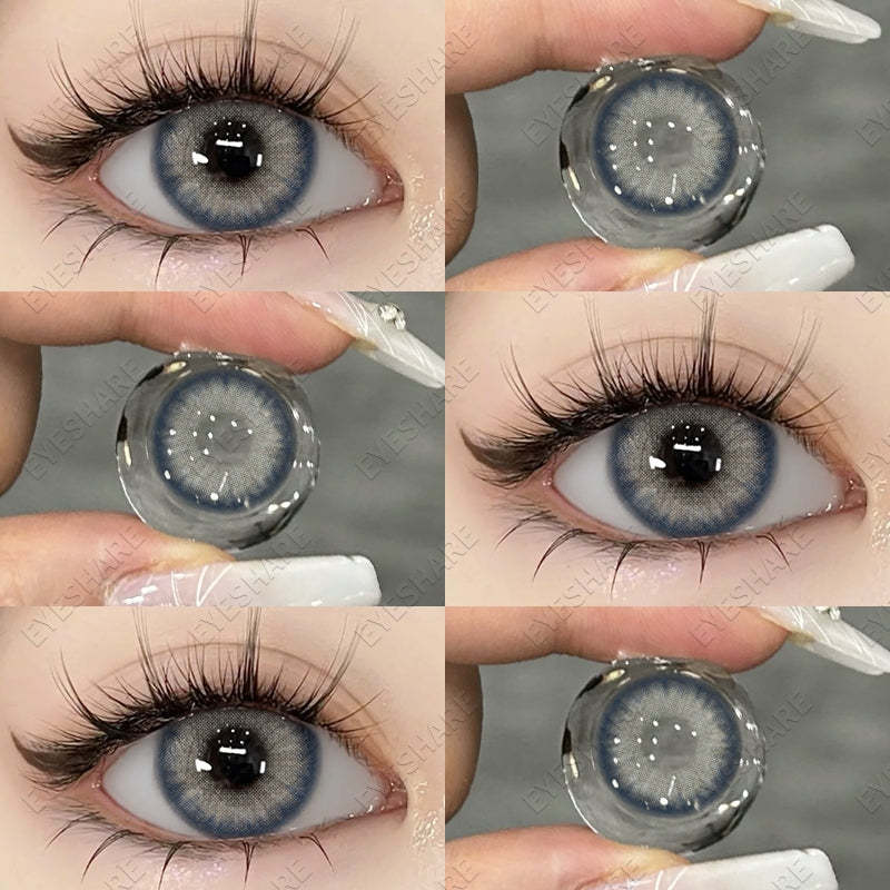 Eyeshare Softlens Minus (0.00~-7.00) Venice Gray 1Pasang Lensa Kontak Minus Softlens Gray