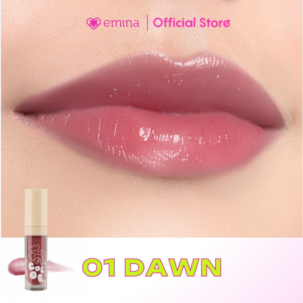 Emina Watercolor Lip Serum - Serum Bibir Tinted Mencerahkan dalam 7 Hari
