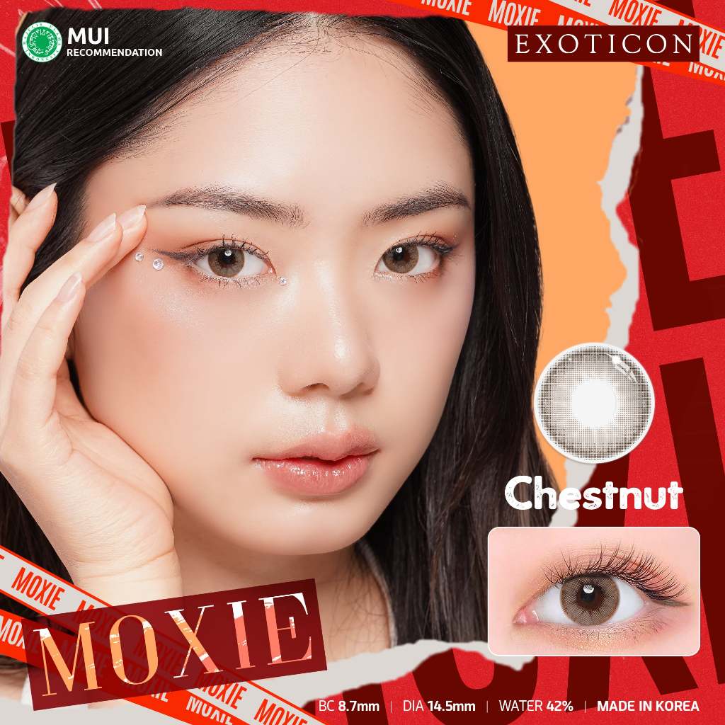 Exoticon Softlens Moxie Varian Chestnut | Terracotta | Pacific | Soflens Cokelat | Soflens Biru