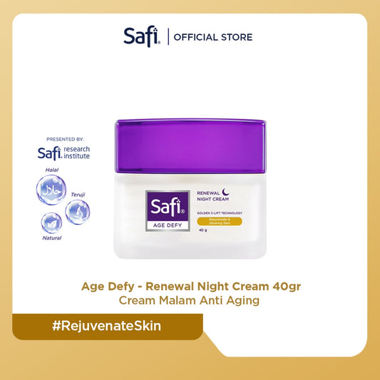 Safi Age Defy Anti Aging Renewal Night Cream 40 gr - Perawatan Wajah
