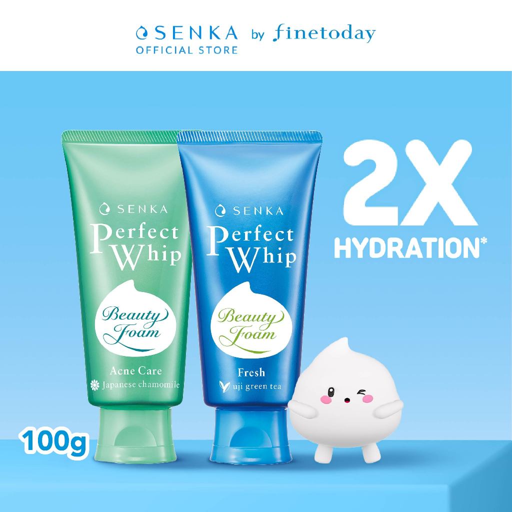 [Special Bundle] Senka Perfect Whip Acne Care 100gr & Whip Fresh 100gr