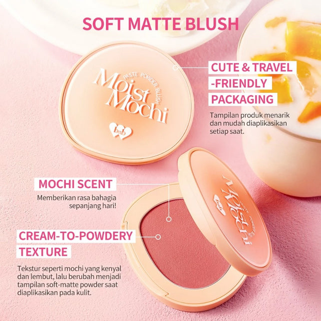 BNB barenbliss Moist Mochi Paste Powder Blush