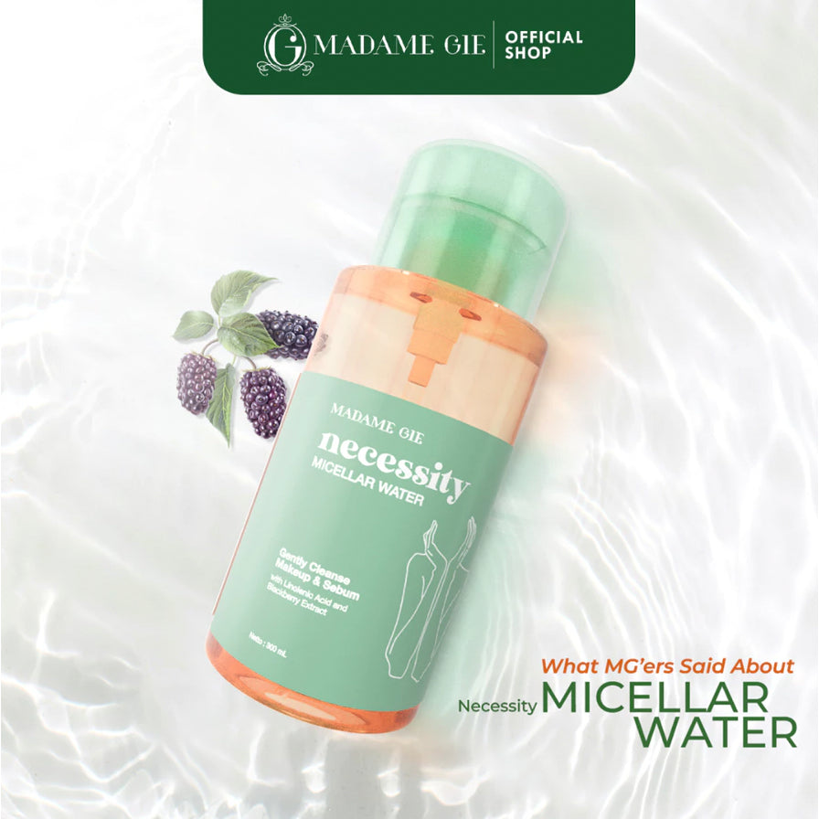 [FLASH SALE] Madame Gie Necessity Micellar Water 01 300ml - Make Up Remover Cleansing Water for All Skin Type
