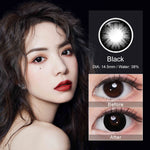 Magister Softlens Big Eyes softlens 14.5mm 16mm Normal Doll Eyes softlens Lensa kontak warna diameter softlens Brown /Black normal mata besar softlens 6bulan