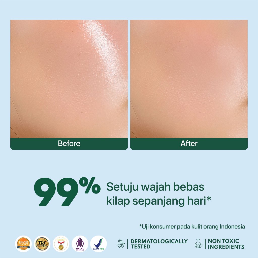 NPURE Sunscreen Powder Cica / Beat the Sun Powder / Sunscreen Bedak & Brush / Bedak Bebas Kilap Minyak