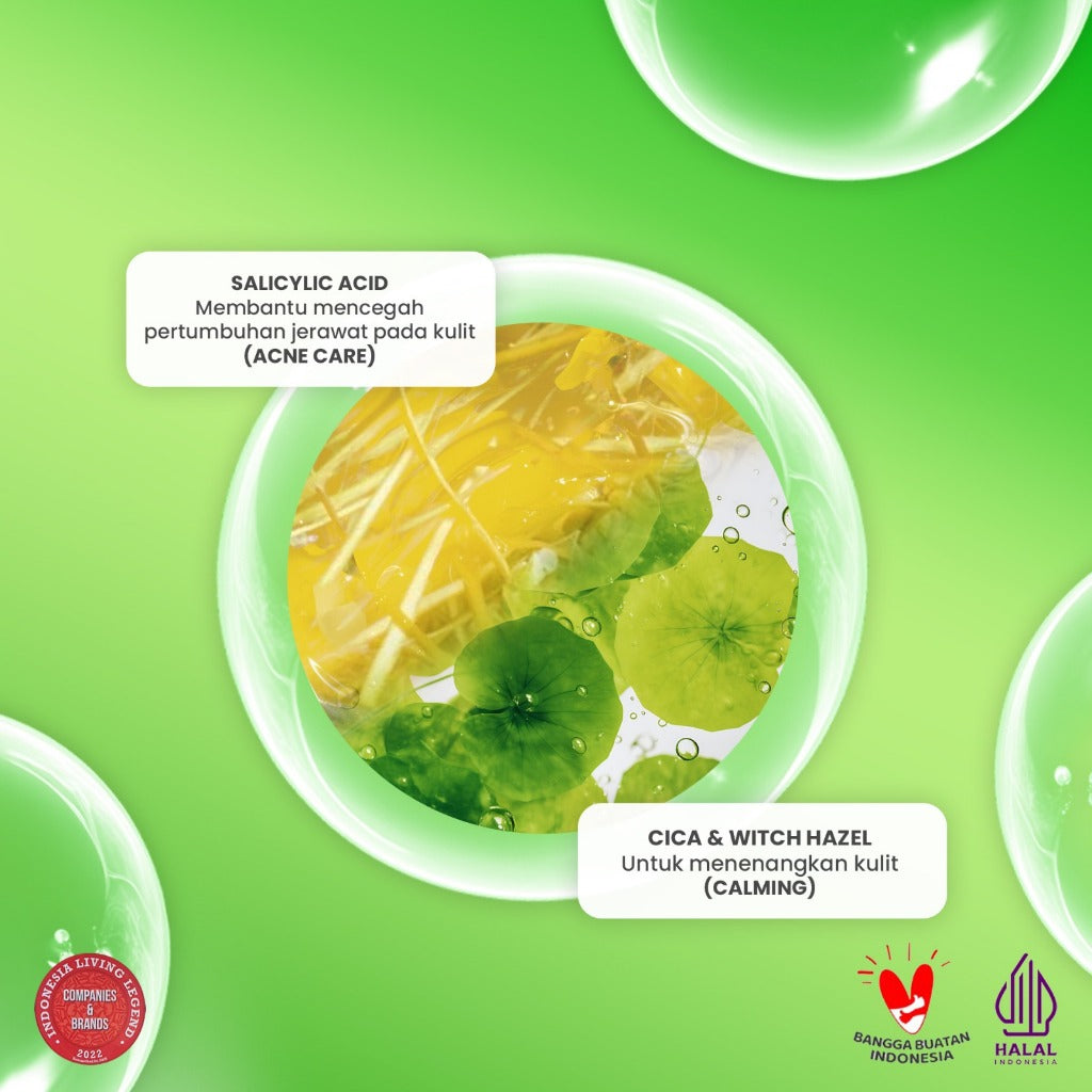 [Super Pack!!!] Viva Queen Micellar Water Acne Care with SALICYLIC ACID + CICA, Aqua Based, Alcohol Free & Fragrance Free - Isi 2pcs