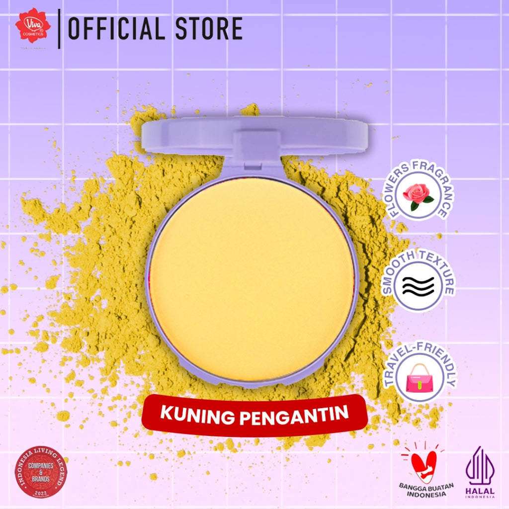 Viva Compact Powder Lilac (tersedia 3 varian warna)
