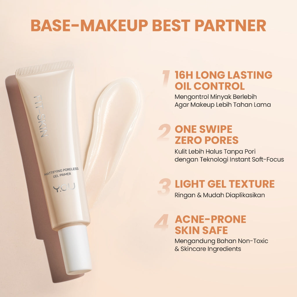 YOU Fit Skin Poreless Gel Primer Makeup + CT Skin Tint Bundle