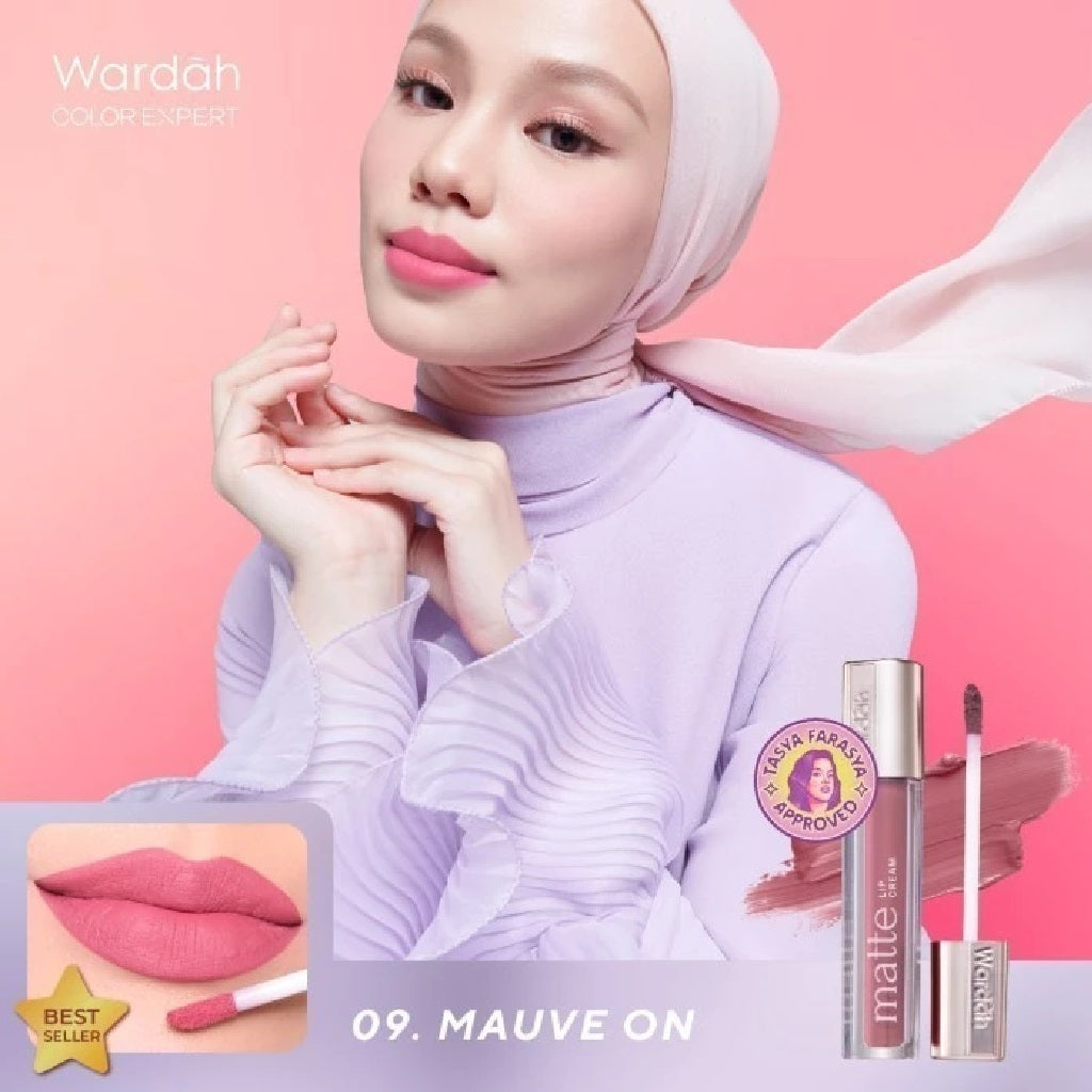 Wardah Exclusive Matte Lip Cream | Lipstik Matte Tahan Lama & Lembut di Bibir | Lip Cream Wardah 4g
