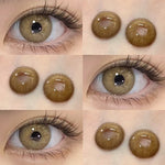 【COD】Softlens Sepasang Lensa kontak warna, lensa warna HOLLAND seri softlen Normal soflen brown Berwarna Lensa Besar Ukuran 14.5mm/Free Lens Case