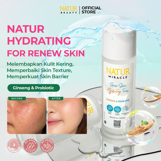 Natur Miracle Renew Skin Hydrating Toner - Toner Mengencangkan Wajah