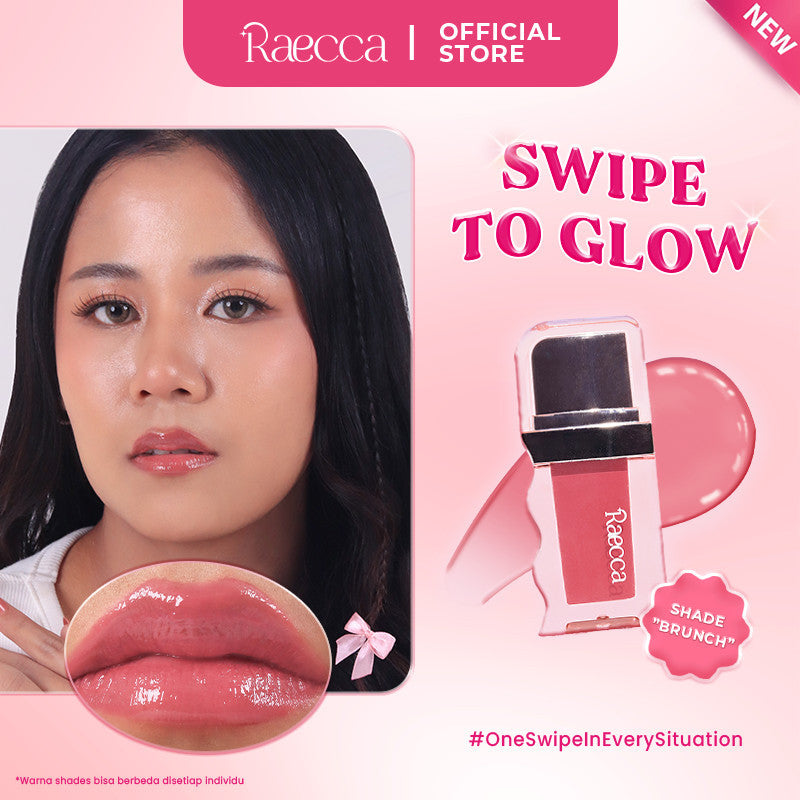 Raecca Swipe To Glow Lip Gloss - 8 Kandungan Aktif