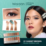 WARDAH Exclusive Eyeshadow Palette - 9 Warna Pigmented Yang Tahan Lama - Mudah Digunakan dan Blendable dengan Tekstur Lembut Mudah Menempel - Hasil Natural - Eye shadow - Makeup