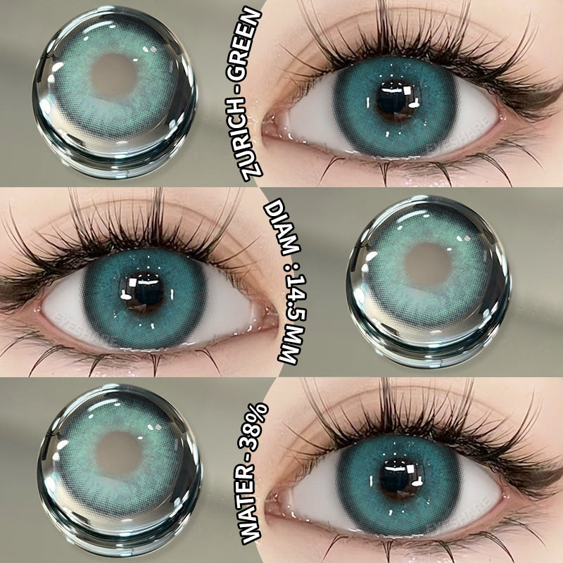 Eyeshare Softlens Wusu Black Brown Warna 14.2MM Lensa Kontak Natural Softlen
