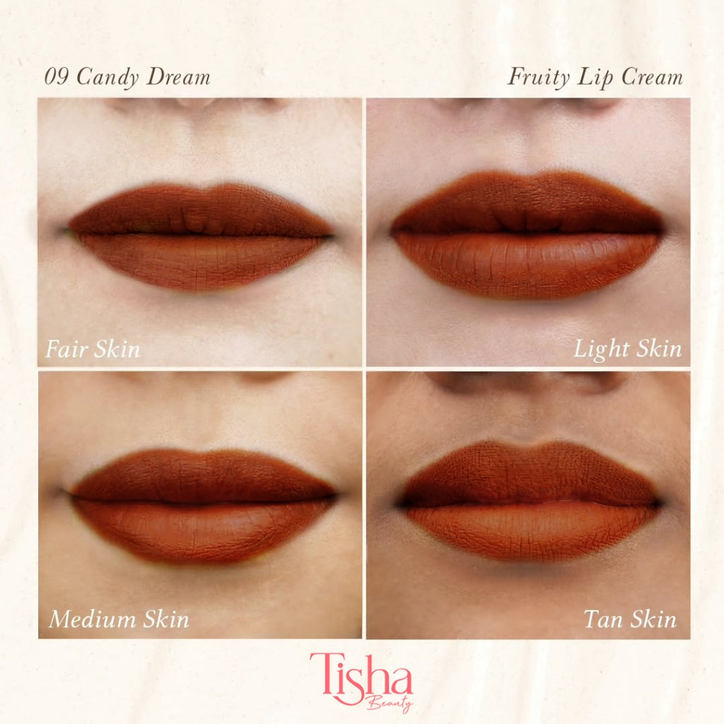 Tisha Beauty Fruity Lip Cream – Moisturizing Longlasting 12hour 4ml