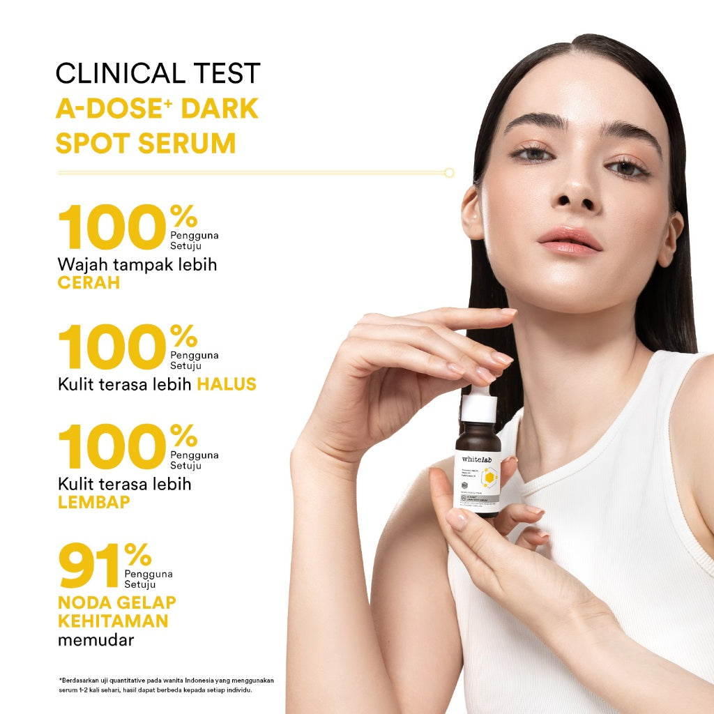 Whitelab Serum Arbutin Anti Dark Spot Flek Hitam - Serum Glowing Pencerah Wajah Bekas Jerawat