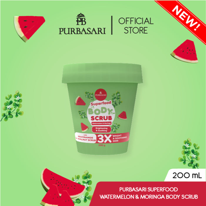 [3pcs] Purbasari Superfood Body Scrub Series / lulur Pencerah