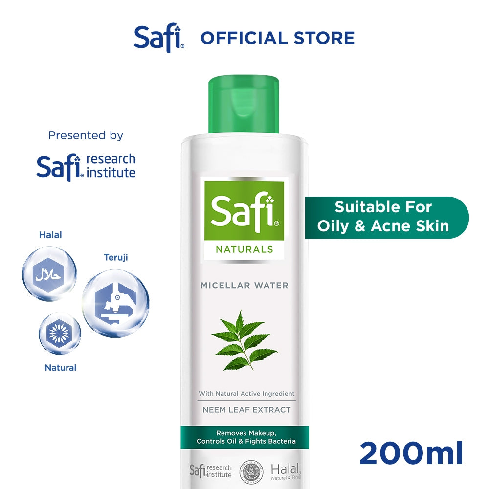 Safi Naturals Micellar Water With Neem 200 ml - TWINPACK