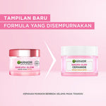 GARNIER Sakura Glow Ceramide Skin Barier Day Cream Cerah Merona SPF 30 PA +++ 50 ml Hydrating Moisturizer Tone Up Glowing Skincare - Krim Siang pelembab wajah pemutih wajah pinkish radiance
