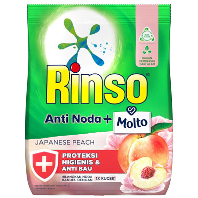 RINSO ANTI NODA DETERGENT BUBUK 400GRAM / 700 GRAM / ROSE / PEACH / PARFUME ESSENCE
