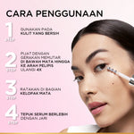 L'Oreal Paris Glycolic Bright Dark Circle Eye Serum 20ml Aplikator Boba - Skincare untuk Samarkan Mata Panda dengan Niacinamide