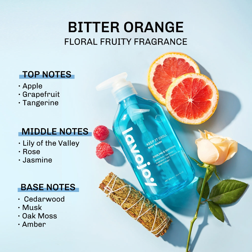 Lavojoy Keep It Chill Body Wash 300ml | Calm Down And Hydrate Skin | Sabun Mandi Cair | Sensasi Dingin | Menenangkan Kulit | Memperkuat Skin Barrier | Ceramide + Centella Asiatica + Mint Extracts