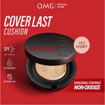 OMG Oh My Glam Coverlast Cushion 15g | Cushion Foundation Concealer Skin Tint Make Up High Coverage Dewy Finish