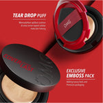 OMG Oh My Glam Coverlast Cushion 15g | Cushion Foundation Concealer Skin Tint Make Up High Coverage Dewy Finish