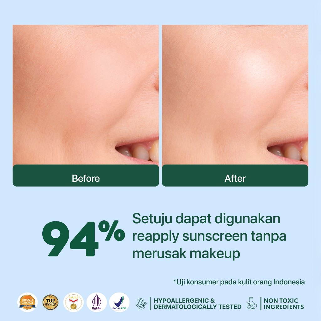 NPURE Cica Beat The Sun Spray Healthy Glow & SPF Protection SPF 50+ dan PA++++ / Sunscreen Spray / Sunscreen Organic Centella Extract /Sunscreen Kulit jerawat dan beruntusan /  Sunscreen kulit normal