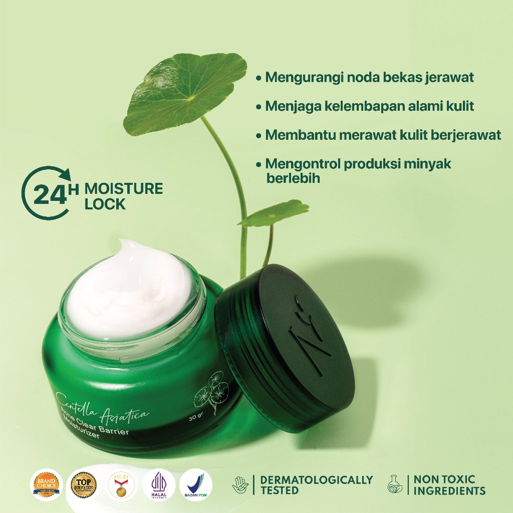 CICA MOISTURIZER - NPURE Centella Asiatica Acne Clear Barrier Moisturizer / Acne Moisturizer/ Pelembap Kulit Jerawat / Krim Berjerawat