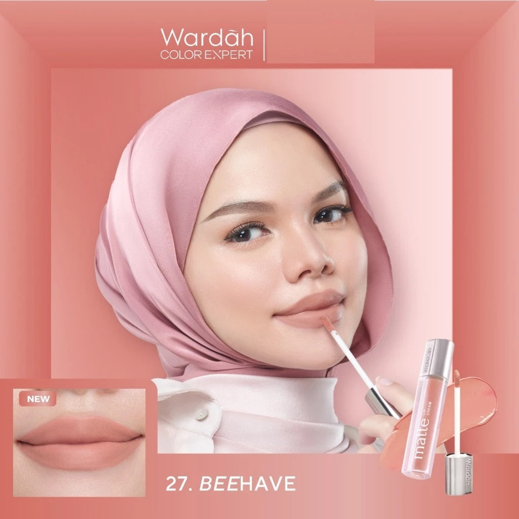Wardah Exclusive Matte Lip Cream | Lipstik Matte Tahan Lama & Lembut di Bibir | Lip Cream Wardah 4g