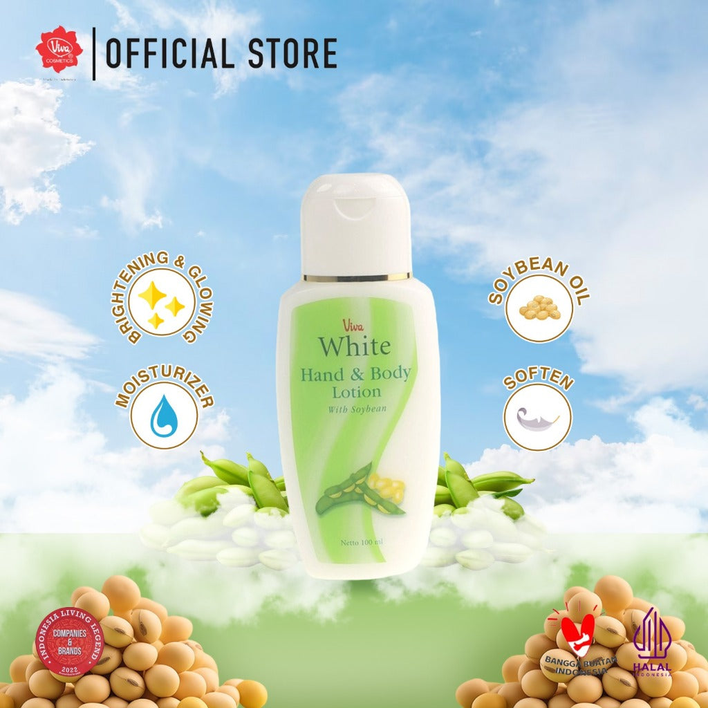 Viva White Hand & Body Lotion With Soybean - 100ml