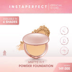 Instaperfect Matte Fit Powder Foundation 13 g - Bedak (Real Skin Cover Setter, Smooth Matte Finish, SPF 20 PA+++)