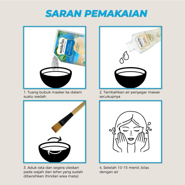 Mustika Ratu Perawatan Wajah Masker Peeling Kulit Kerang 15gr