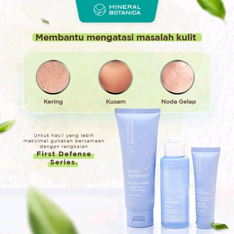 [ BELI BANYAK LEBIH MURAH ] Mineral Botanica First Defense Facial Foam Brightening - Pembersih Wajah yang mencerahkan dari Mineral Botanica