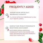 Glad2Glow G2G Pomegranate 5% Niacinamide Brightening Moisturizer Pink 30g Pelembab Wajah