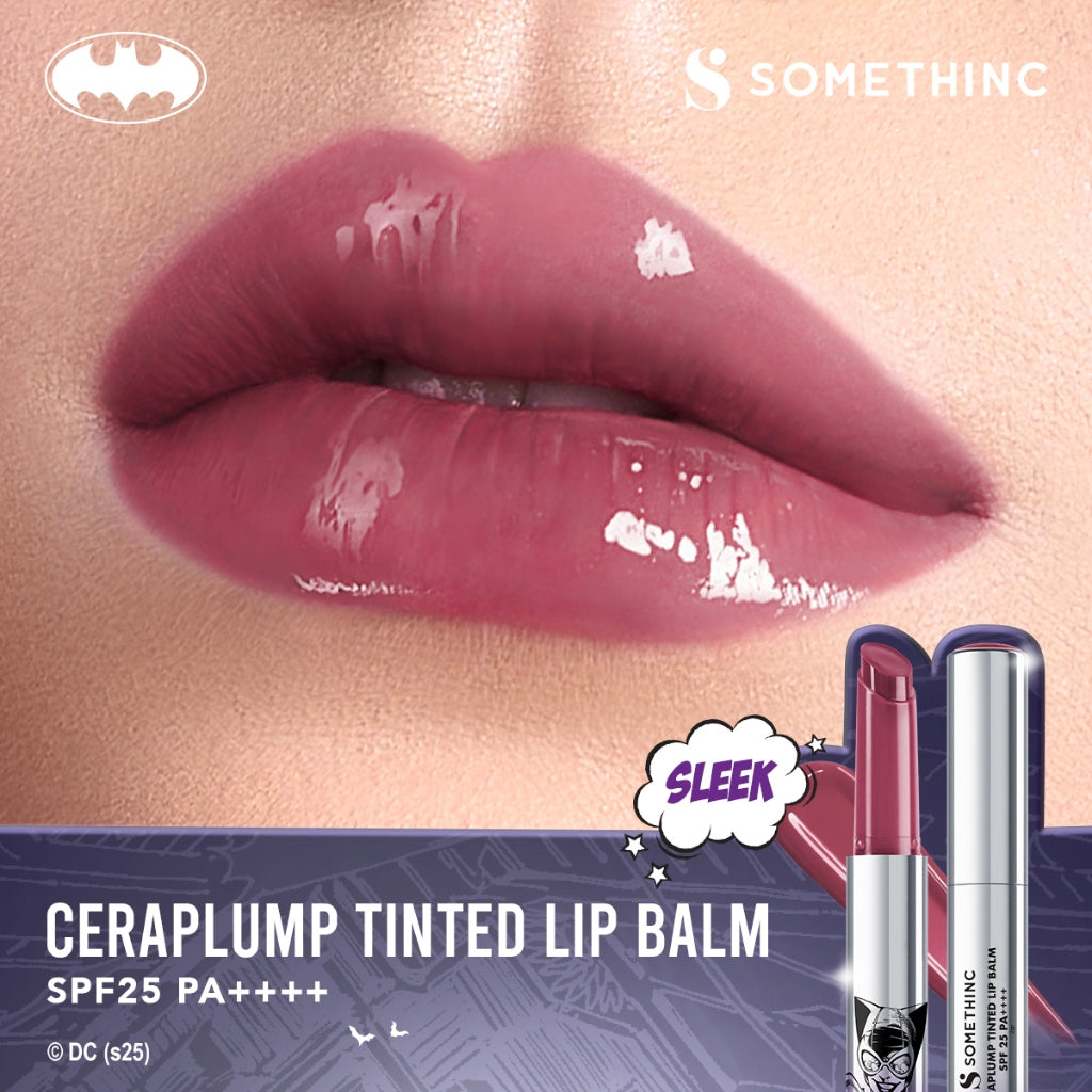 SOMETHINC Batman Series - Ceraplump Tinted Lip Balm, Low pH Gentle Jelly Cleanser, Tipsy Lashlift Mascara, Holyshield! Sunscreen Gel, Forever Stay Eyeliner, Clay Glowgasm Highlighter, Clay Sculptor Bronzer, Midnight Eyeshadow Palette)