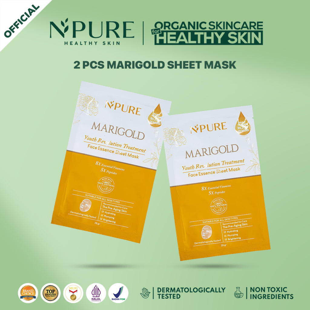 TWINPACK - NPURE Marigold Sheet Mask 2pcs