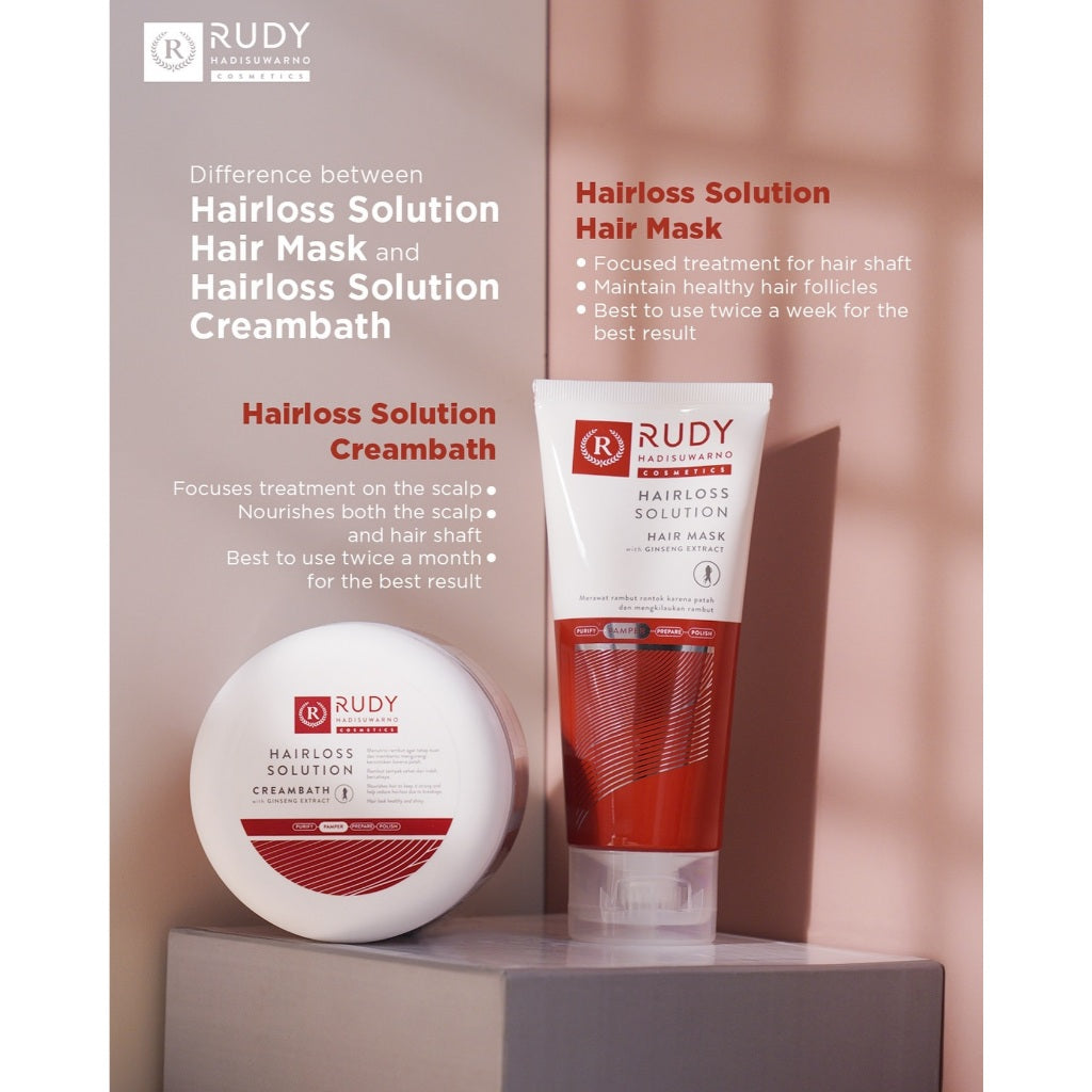 [2 PCS] Rudy Hadisuwarno Hairloss Solution Hair Mask 200 ml