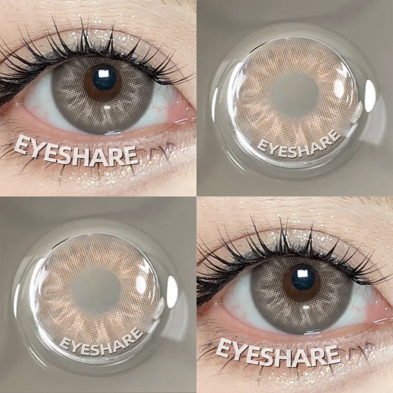 Eyeshare Softlens Wusu Black Brown Warna 14.2MM Lensa Kontak Natural Softlen