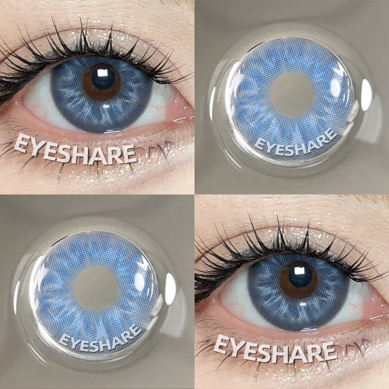 Eyeshare Softlens Wusu Black Brown Warna 14.2MM Lensa Kontak Natural Softlen