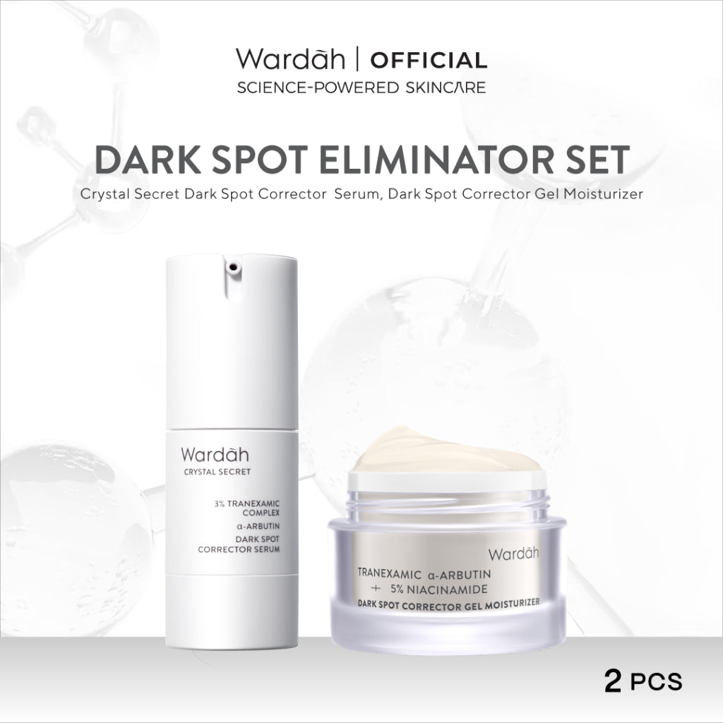 WARDAH Perfect Set Moisturizer + Serum For Perfect Result (Symradiance, Peeling, Brightening, Dark Spot Eliminator, Barrier Repair, Youthful Skin, Acne Care, Glowing) - Skincare