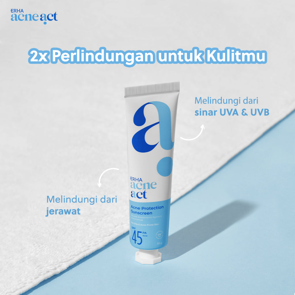 ERHA Bundle Acneact Acne Treatment Series - Paket Perawatan Kulit Wajah Jerawat
