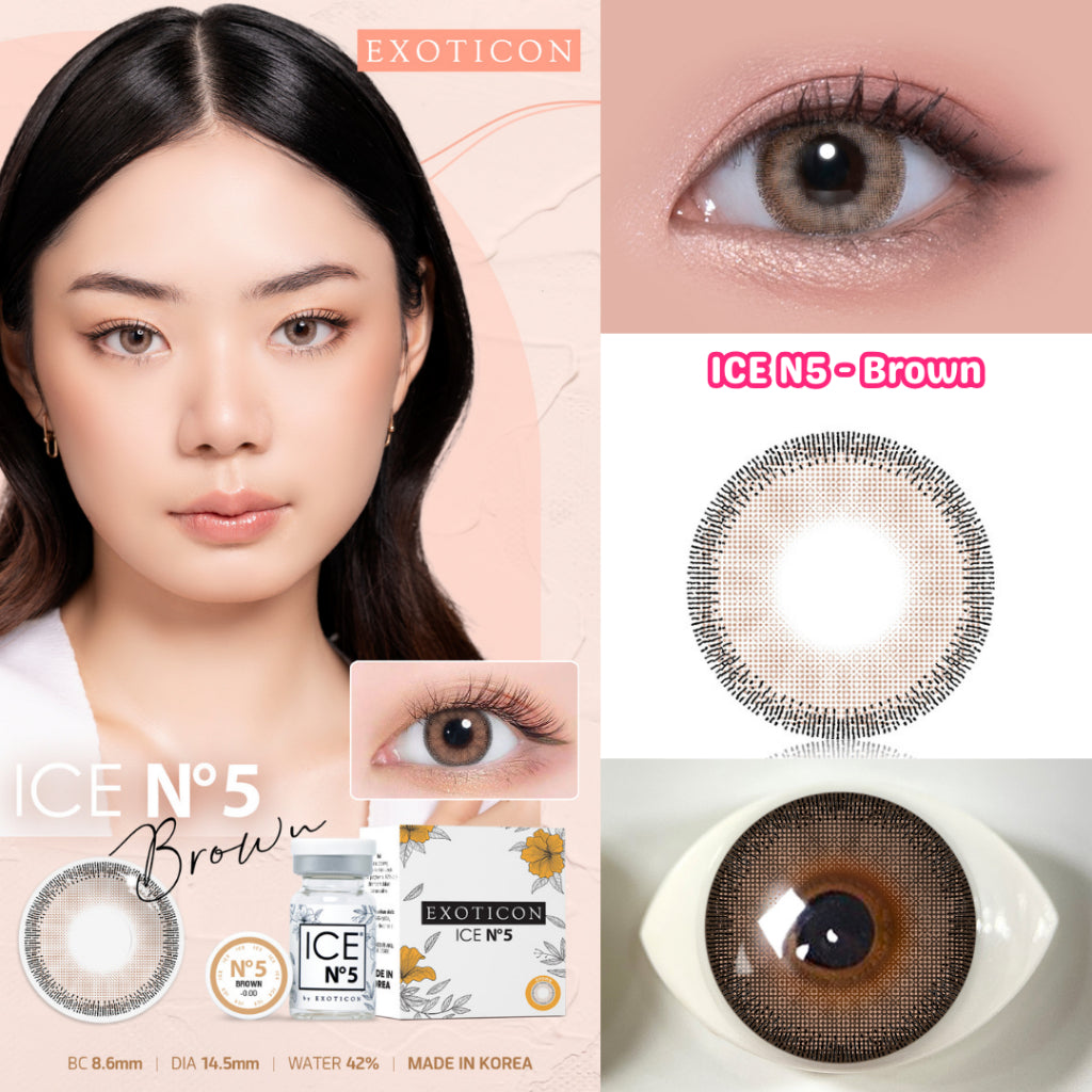 Exoticon Softlens Ice N5 Series Grey | Brown | Soflens Minus | Soflens Wedding