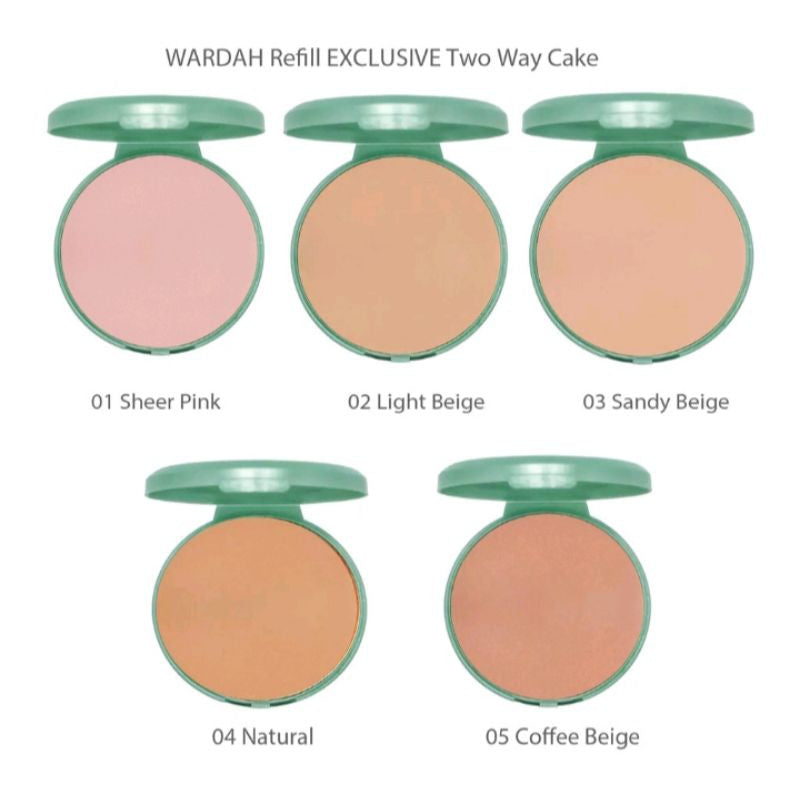 WARDAH EXCLUSIVE two way cake Refill / Wardah Exclusive two way cake