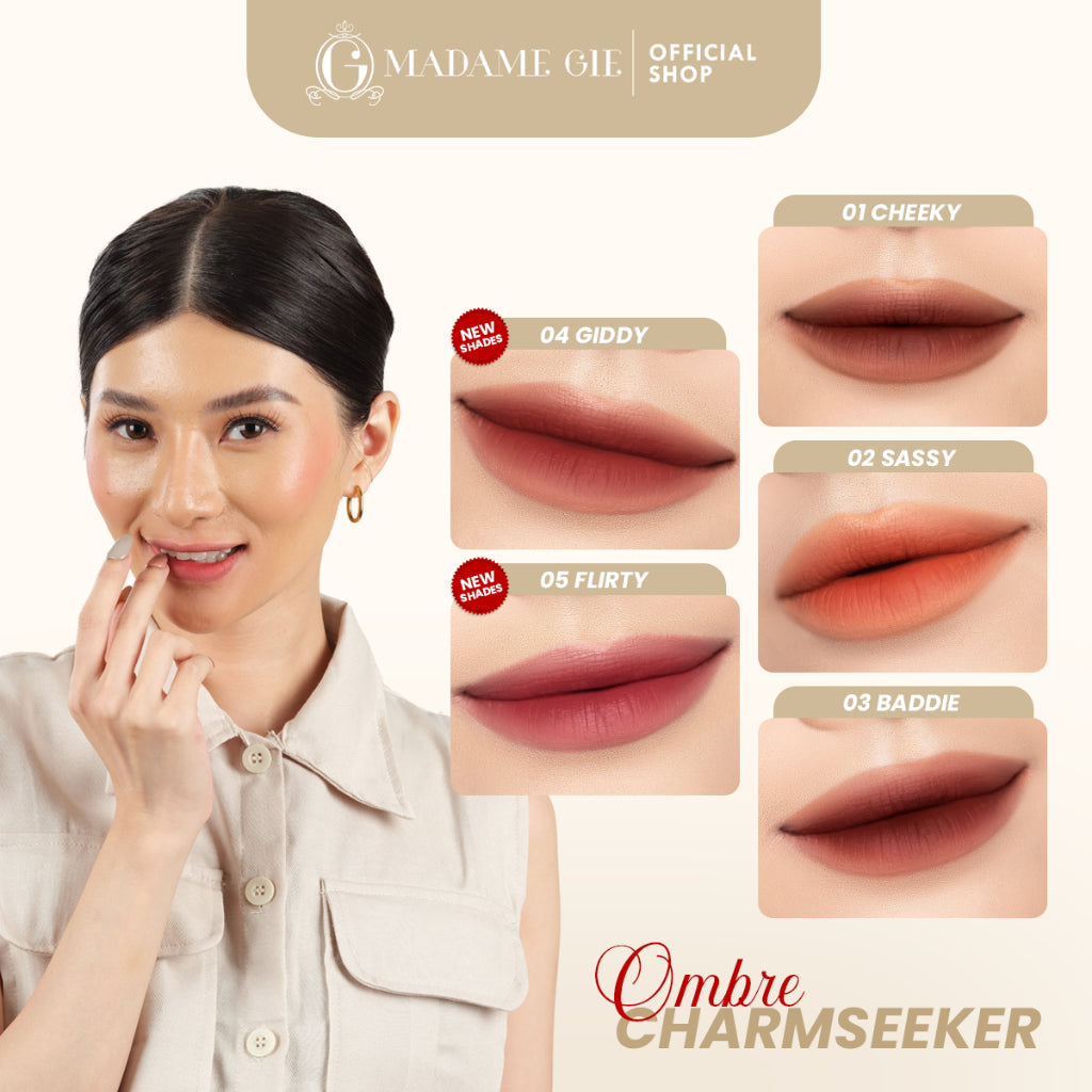 [FLASH SALE] Madame Gie Charmseeker 2in1 Ombre - Make Up Soft Matte Finish