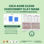 CLAY MASK CHOCOMINT - NPURE CENTELLA ASIATICA ACNE CLEAR CHOCOMINT CLAY MASK / Masker Anti Jerawat Komedo / Masker Kulit Berminyak