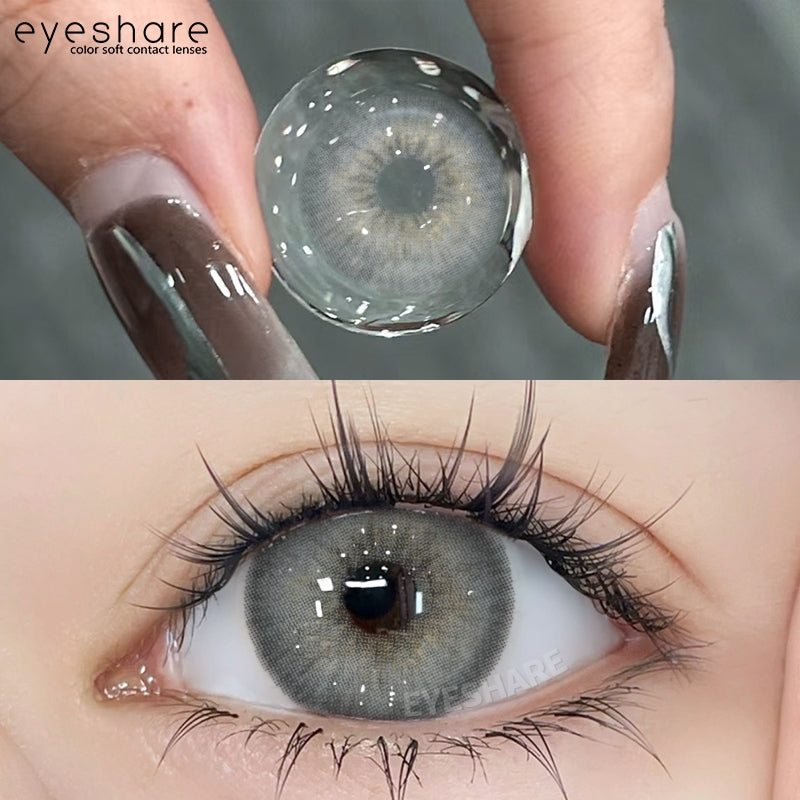 Eyeshare Barbie Softlens Gray Soft 14.2mm Color Contact Lens Yearly Use Big Eye Soflen